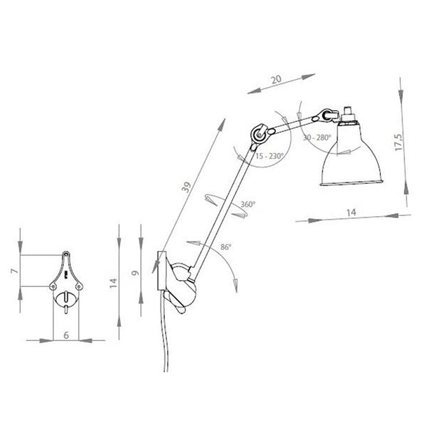 Lampada da soffitto Lampe Gras