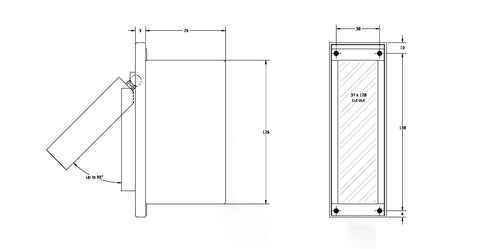 Lámpara de pared empotrada para mesita de noche