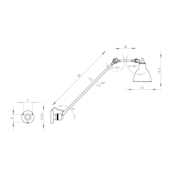 Lampada da soffitto Lampe Gras