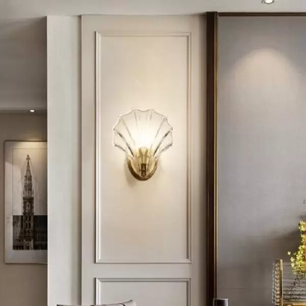Aplique de pared de concha