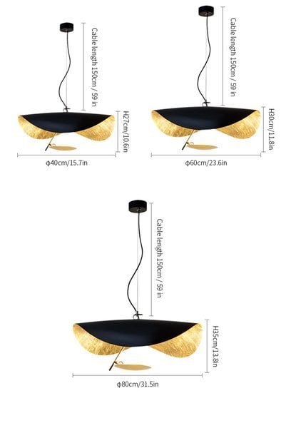 Lederam Manta Lampada a sospensione / soffitto